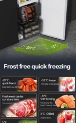 Large-capacity side-by-side home refrigerator with air-cooled frost-free technology and inverter-driven quiet operation - Image 10