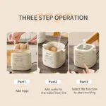 Electric Egg Cooker Multi-Functional Household Egg Cooker High Capacity Soft Medium Hard-Boiled Egg Cooker Egg Custard Steamer - Image 5