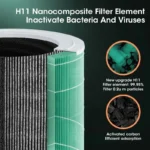 Mute Negative Ion Air Purifier Negative Ion Purification Machine With HEPA Filter Air Cleaner Odor Remover Portable Air Purifier - Image 5
