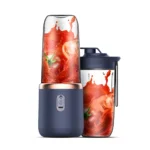6 Blades Electric Juicer Cup with 2 Cups For Travel Portable Juicer Mixer Usb Charge Fresh Fruit Juice Personal Blender Smoothie - Image 7