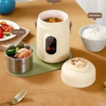 HOMEFISH Multifunctional Rice Cooker Portable Small Travel Electric Kettle Household Hot Pot with 110V US/220V EU Plug - Image 4