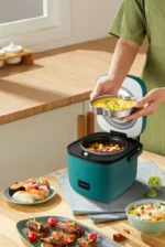 Mini Rice Cooker Automatic Household Kitchen Electric Cooking machine 1-2 People Food Warmer Steamer 1.2L Small Rice Cooker - Image 21