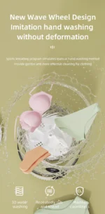 Mini Washing Machine Household Electric Washing Cup Underwear Socks Small Wireless Charging Washing Machine - Image 14