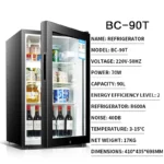 Household refrigerator Small office ice bar Tea refrigerator E-sports hotel display cabinet Beverage wine cabinet - Image 3