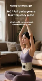 Waist protection belt EMS pulse full combustion waist and abdomen massage micro current hot compress exercise sweating massager - Image 8