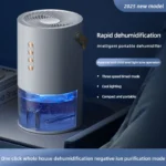 1000ml Dehumidifier Air Dryer for Home Office Negative ions Eliminate Damp Mold and Moisture Portable Air Dehumidifier EU US - Image 13
