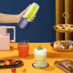 6 Blades Electric Juicer Cup with 2 Cups For Travel Portable Juicer Mixer Usb Charge Fresh Fruit Juice Personal Blender Smoothie - Image 10