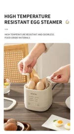 Electric Egg Cooker Multi-Functional Household Egg Cooker High Capacity Soft Medium Hard-Boiled Egg Cooker Egg Custard Steamer - Image 16