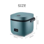 Mini Rice Cooker Automatic Household Kitchen Electric Cooking machine 1-2 People Food Warmer Steamer 1.2L Small Rice Cooker - Image 5