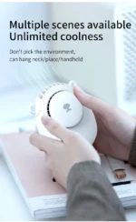 Handheld Summer Portable Fan Rechargeable Personal Fan 3 Speeds Handheld Fan Quiet And Small Fan For Home Camping Outdoor Travel - Image 17