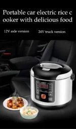 Portable Car Rice Cooker 2L Electric Truck Multi-Cooker Soup Porridge Cooking Food Steamer Electric Lunch Box 12V or 24V - Image 11