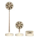 USB Foldable Portable Fan with 8inch 4 Speeds ＆ Timing, Battery Operated Mini Floor Fan for Bedroom, Indoor or Outdoor,Table Fan - Image 6