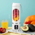 10 Blades Portable Fruit Juicer 450ml Capacity 3 Gears USB Rechargeable Blender Ice Crusher for Shakes and Smoothies Juicer Cup - Image 6