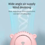 Handheld Summer Portable Fan Rechargeable Personal Fan 3 Speeds Handheld Fan Quiet And Small Fan For Home Camping Outdoor Travel - Image 3