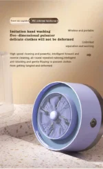 New Wireless Washing Machine Portable Travel Underwear And Socks Laundry Bucket,  Charging Mini Clothes Washing Cup 2-speed Time - Image 18